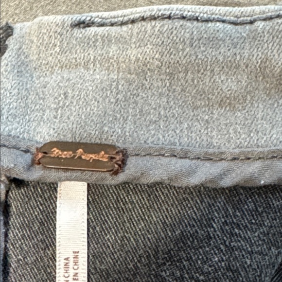 Free People Gray Mini Skirt W 13” L 
15.5” Stretches - Picture 4 of 7